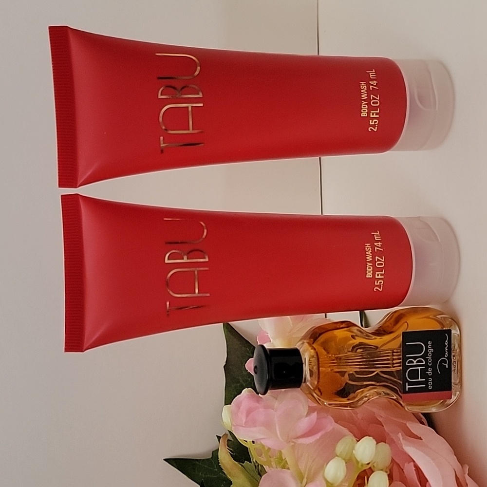 TABU 3 pcs Set (2 - Body Wash 2.5 oz, 1 - Mini Splash 0.5 oz) by DANA